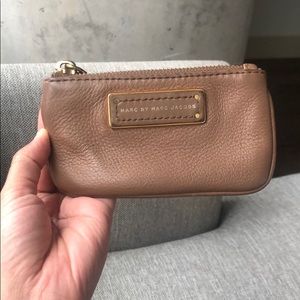 Marc Jacobs Brown Leather Key & Card Holder